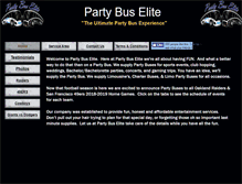 Tablet Screenshot of partybuselite.com